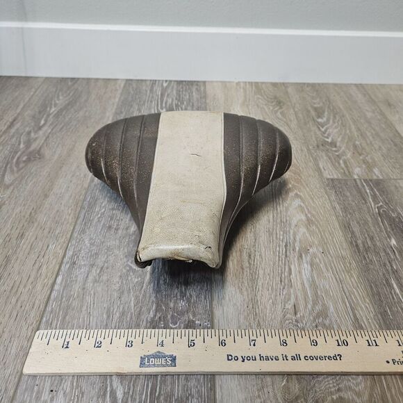 Persons Vintage Permco Dual Springs Saddle Seat Cruiser Colorblock Brown Tan - Picture 5 of 8